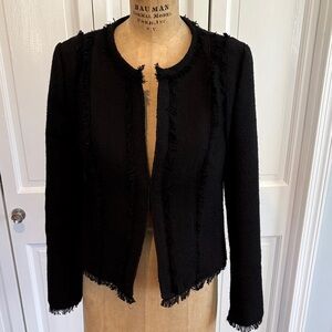 Banana Republic Black Fringed Blazer